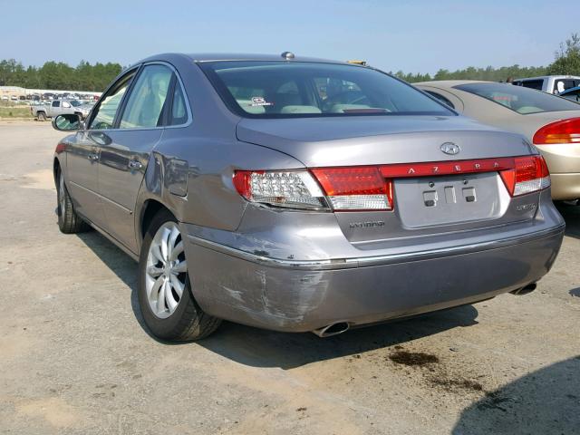 KMHFC46F28A272717 - 2008 HYUNDAI AZERA SE SILVER photo 3