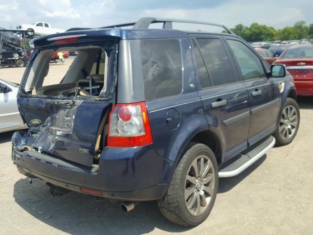 SALFT24N78H063962 - 2008 LAND ROVER LR2 HSE TE BLUE photo 4