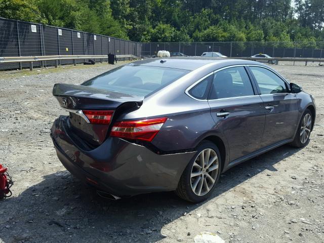 4T1BK1EB0FU162727 - 2015 TOYOTA AVALON XLE GRAY photo 4