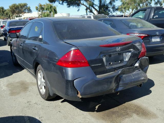 1HGCM56397A028157 - 2007 HONDA ACCORD SE BLUE photo 3