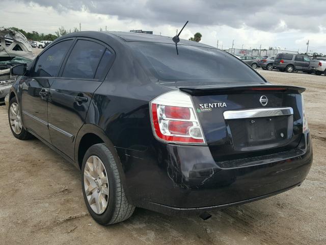 3N1AB6AP4BL656174 - 2011 NISSAN SENTRA 2.0 BLACK photo 3