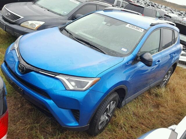 2T3ZFREV4HW329869 - 2017 TOYOTA RAV4 LE BLUE photo 2