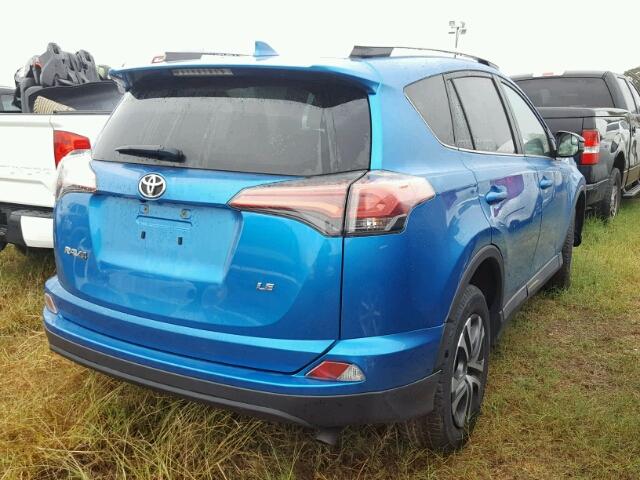 2T3ZFREV4HW329869 - 2017 TOYOTA RAV4 LE BLUE photo 4