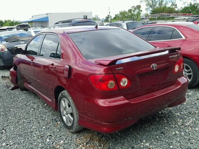 1NXBR32E36Z616524 - 2006 TOYOTA COROLLA CE RED photo 3