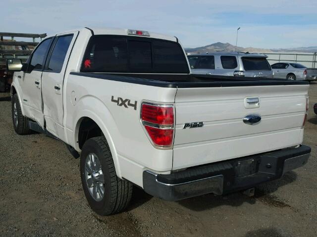 1FTFW1ETXCFA95363 - 2012 FORD F150 SUPER WHITE photo 3