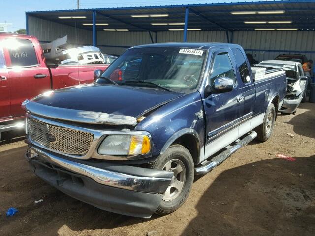 1FTRX17W12NA13106 - 2002 FORD F150 BLUE photo 2