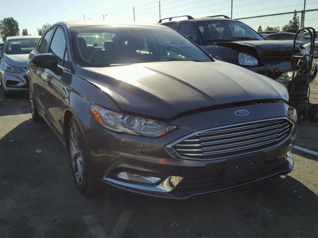 3FA6P0H72HR398868 - 2017 FORD FUSION SE GRAY photo 1