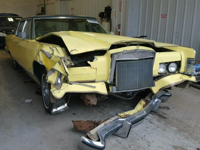 9Y82S725963 - 1979 LINCOLN CONTINENTA YELLOW photo 1