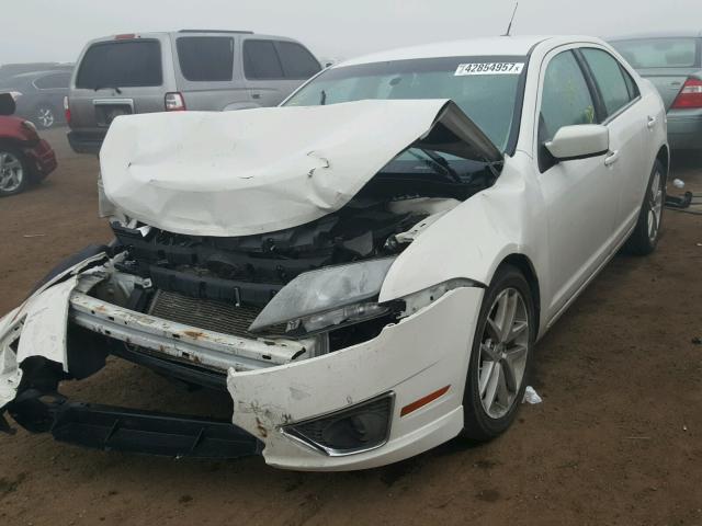 3FAHP0JA9CR207552 - 2012 FORD FUSION SEL WHITE photo 2