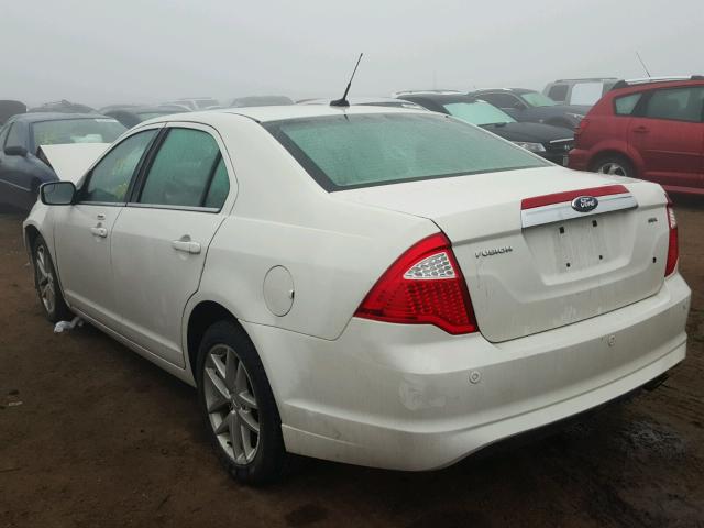 3FAHP0JA9CR207552 - 2012 FORD FUSION SEL WHITE photo 3