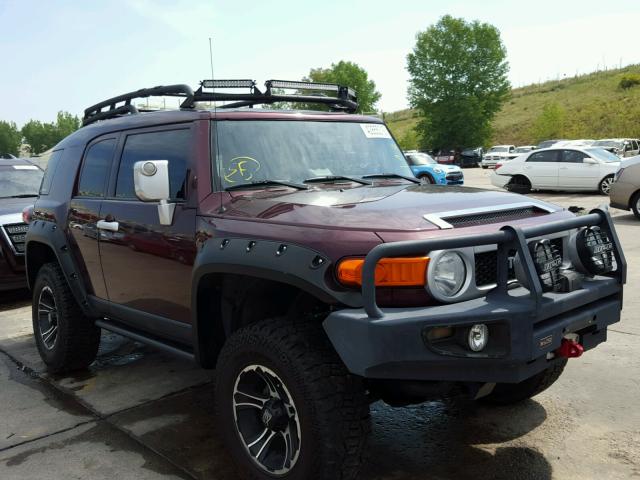 JTEBU11F770061132 - 2007 TOYOTA FJ CRUISER MAROON photo 1