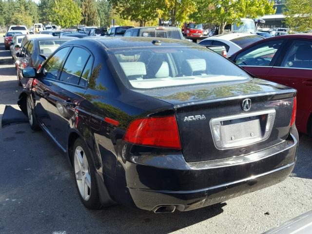 19UUA66255A052947 - 2005 ACURA TL BLACK photo 3