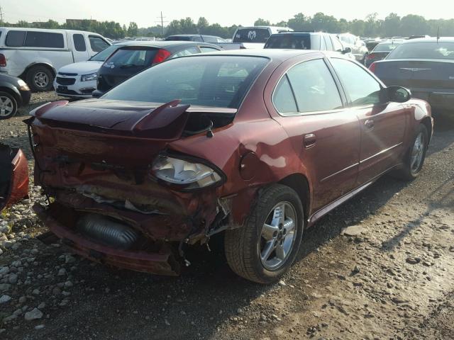 1G2NG52E63M508286 - 2003 PONTIAC GRAND AM S Tünd qırmızı foto 4