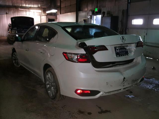 19UDE2F37JA006651 - 2018 ACURA ILX BASE WHITE photo 3