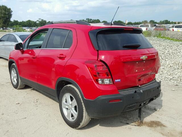 KL7CJLSB1GB720803 - 2016 CHEVROLET TRAX 1LT RED photo 3