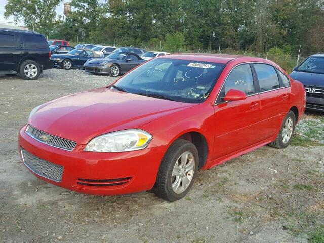 2G1WF5E30C1154086 - 2012 CHEVROLET IMPALA RED photo 2