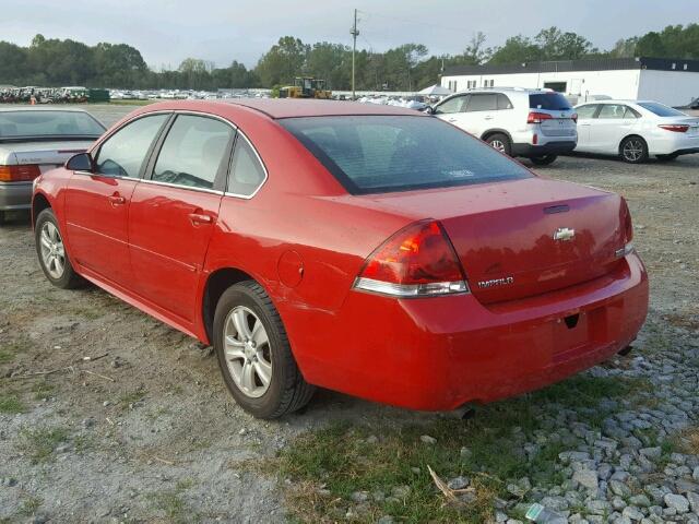 2G1WF5E30C1154086 - 2012 CHEVROLET IMPALA RED photo 3