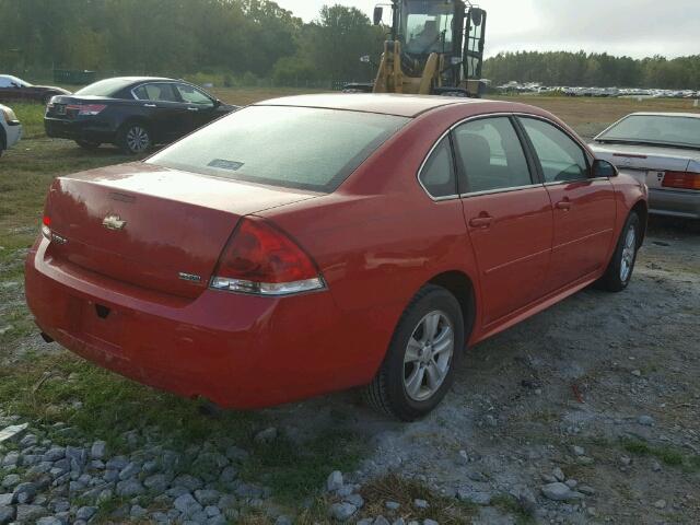 2G1WF5E30C1154086 - 2012 CHEVROLET IMPALA RED photo 4