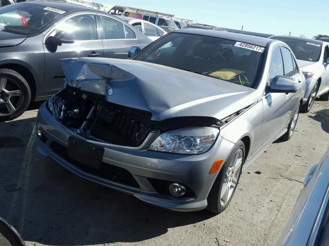 WDDGF56XX8F178558 - 2008 MERCEDES-BENZ C 350 GRAY photo 2