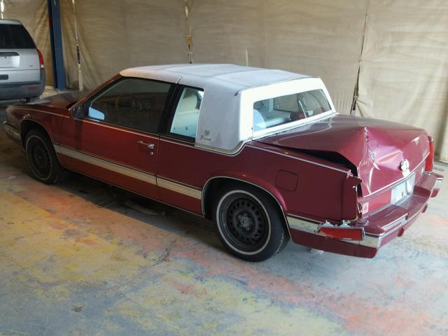 1G6EL1150KU600240 - 1989 CADILLAC ELDORADO RED photo 3