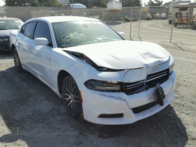 2C3CDXBG6GH277170 - 2016 DODGE CHARGER SE WHITE photo 1