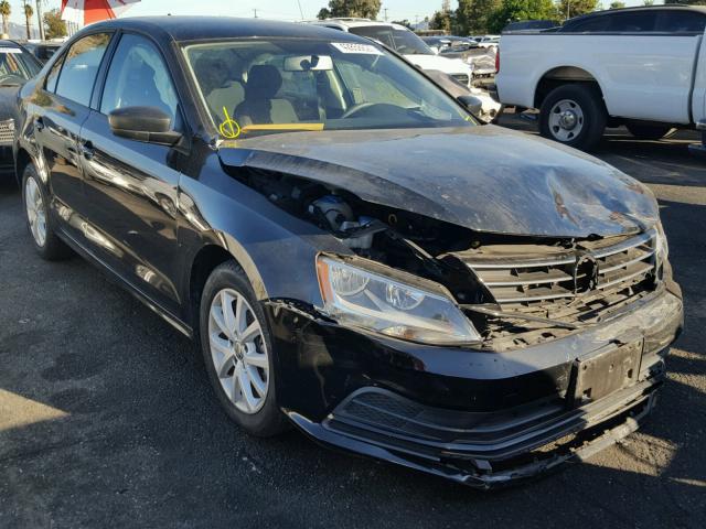 3VWD17AJ4FM283049 - 2015 VOLKSWAGEN JETTA SE BLACK photo 1