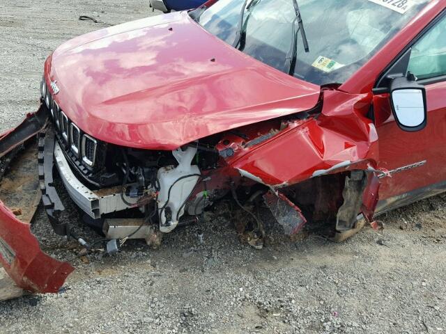 3C4NJDAB9HT647263 - 2017 JEEP COMPASS SP 红色 照片 9