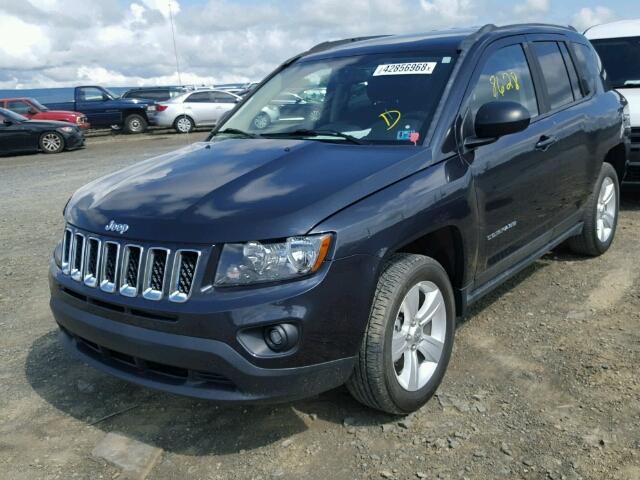 1C4NJCBB3GD546815 - 2016 JEEP COMPASS SP BLUE photo 2
