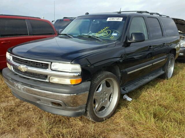 3GNEC16Z95G222944 - 2005 CHEVROLET SUBURBAN BLACK photo 2