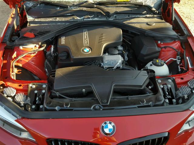 WBA1F7C58FVX96301 - 2015 BMW 228 XI RED photo 7