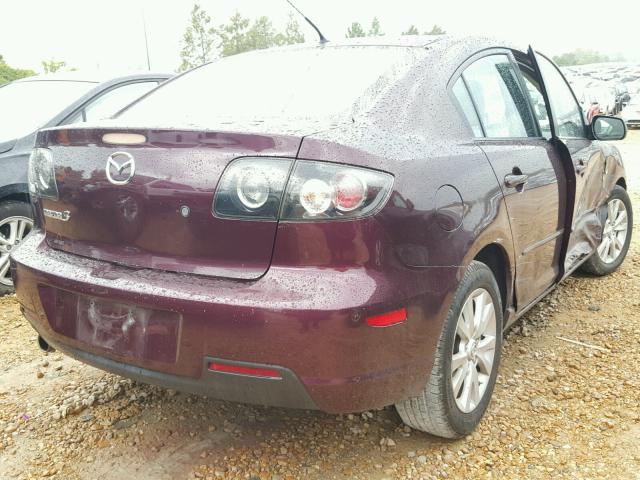 JM1BK12F071642555 - 2007 MAZDA 3 PURPLE photo 4