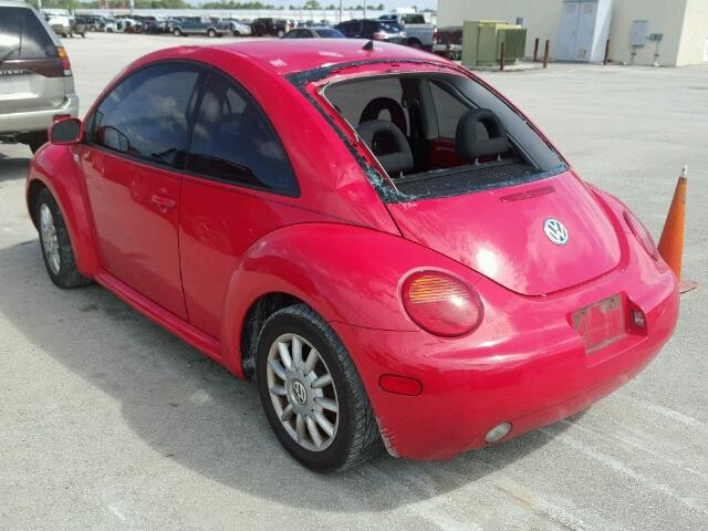 3VWCP21C42M425036 - 2002 VOLKSWAGEN NEW BEETLE RED photo 3