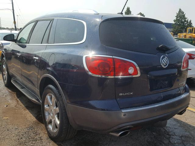 5GAER23788J108843 - 2008 BUICK ENCLAVE CX BLUE photo 3