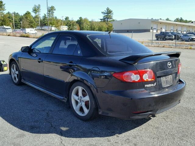 1YVHP80D145N79650 - 2004 MAZDA 6 S BLACK photo 3