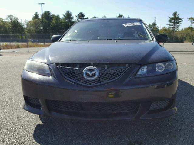 1YVHP80D145N79650 - 2004 MAZDA 6 S BLACK photo 9