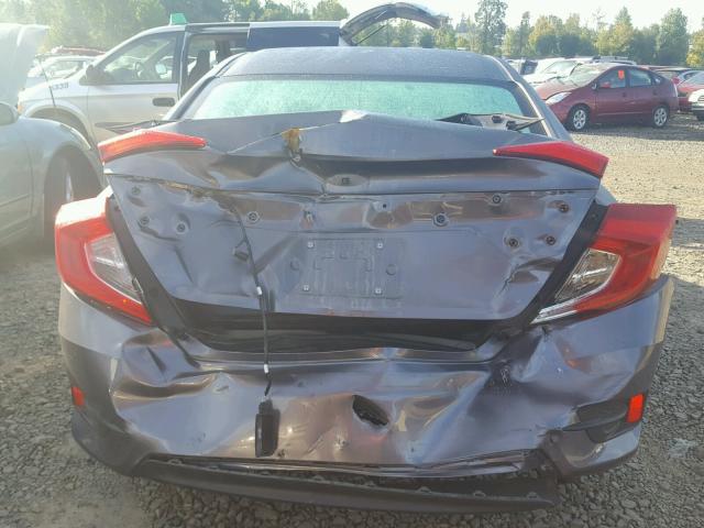 19XFC2F77GE223476 - 2016 HONDA CIVIC EX GRAY photo 9