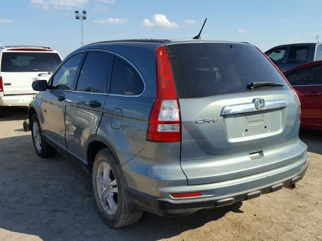 5J6RE3H52BL022491 - 2011 HONDA CR-V GREEN photo 3