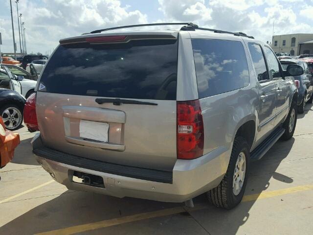 3GNFC16097G122450 - 2007 CHEVROLET SUBURBAN C BEIGE photo 4