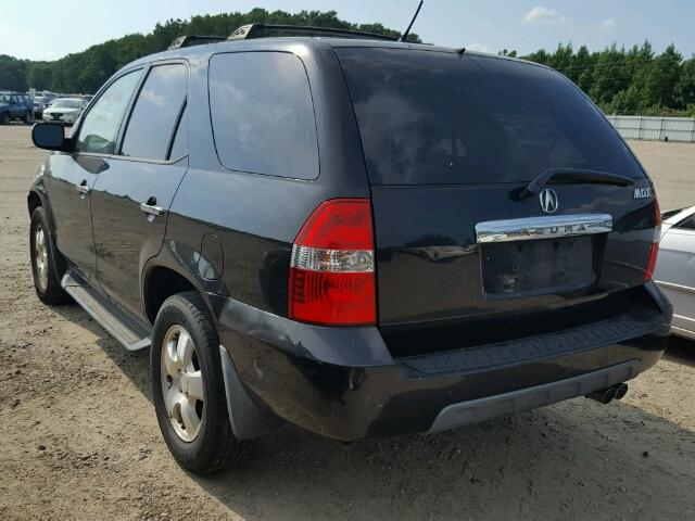 2HNYD18223H525428 - 2003 ACURA MDX BLACK photo 3