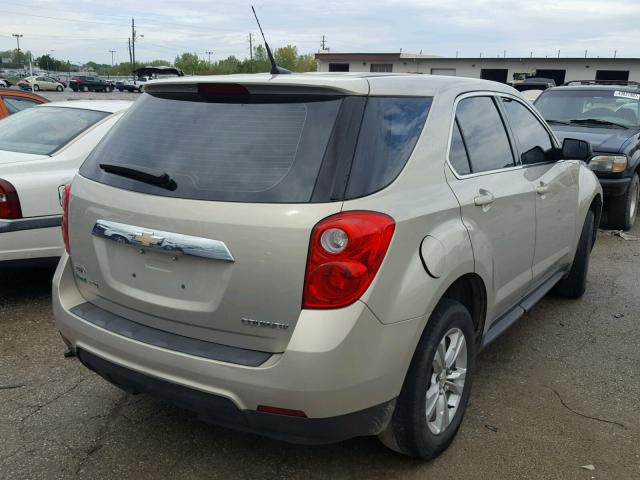 2GNFLCEK5C6121784 - 2012 CHEVROLET EQUINOX TAN photo 4