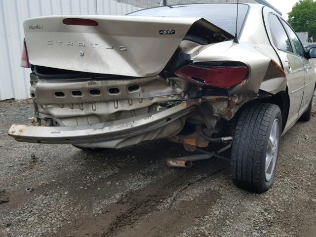 1B3EL46X84N342542 - 2004 DODGE STRATUS SX TAN photo 9