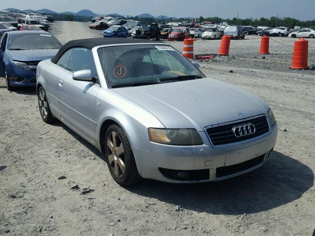 WAUAC48HX5K007513 - 2005 AUDI A4 1.8 CAB SILVER photo 1