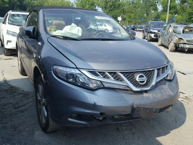 JN8AZ1FY2EW300256 - 2014 NISSAN MURANO CRO GRAY photo 1