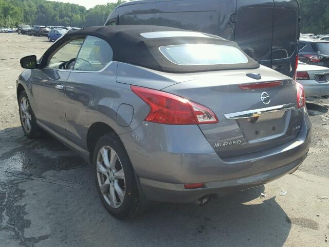 JN8AZ1FY2EW300256 - 2014 NISSAN MURANO CRO GRAY photo 3