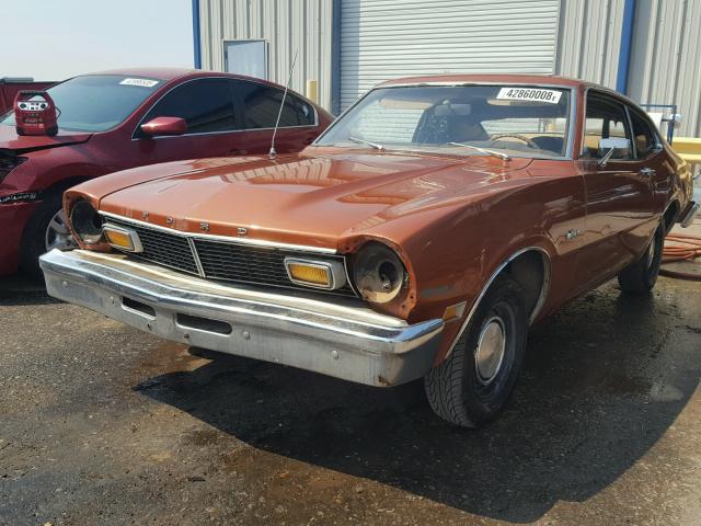 6K91L104614 - 1976 FORD MAVERICK ORANGE photo 2