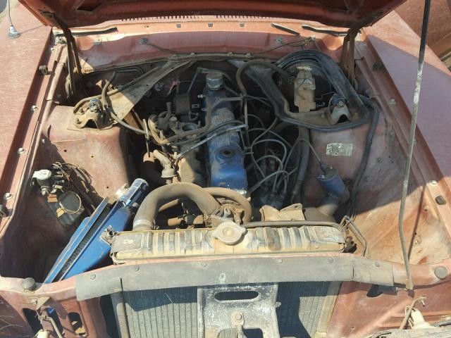 6K91L104614 - 1976 FORD MAVERICK ORANGE photo 7