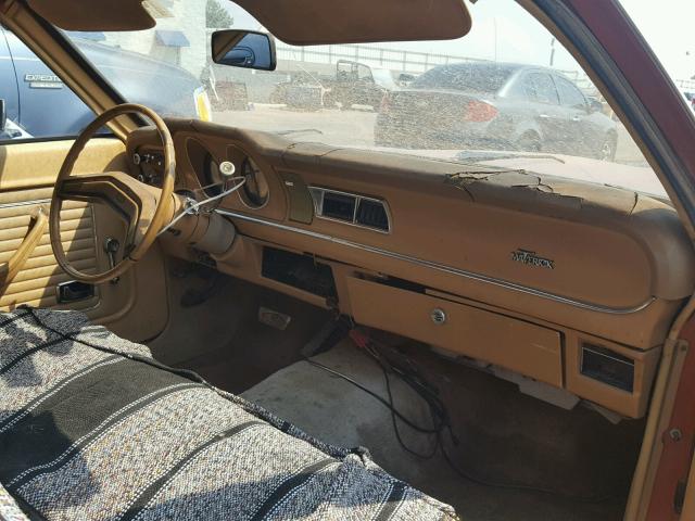 6K91L104614 - 1976 FORD MAVERICK ORANGE photo 9