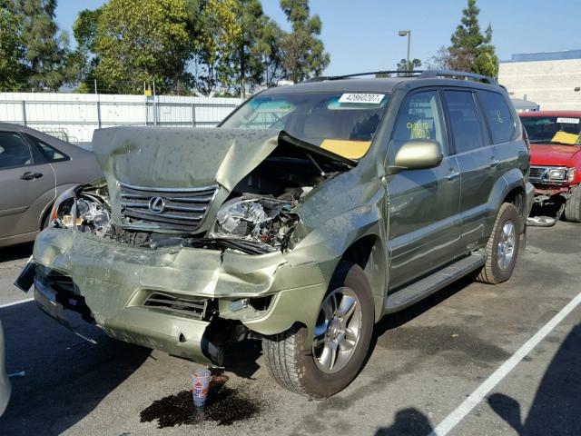 JTJBT20X880150553 - 2008 LEXUS GX GREEN photo 2