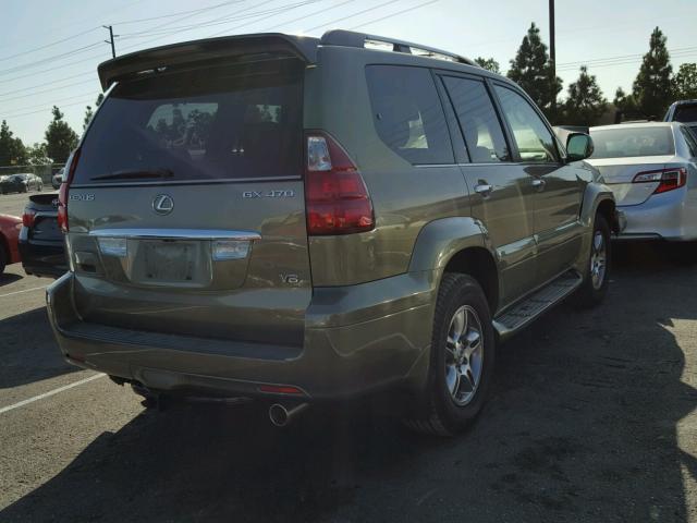 JTJBT20X880150553 - 2008 LEXUS GX GREEN photo 4