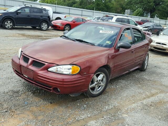 1G2NF52E12M681974 - 2002 PONTIAC GRAND AM S BURGUNDY photo 2